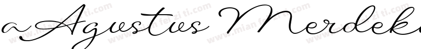 aAgustus Merdeka字体转换